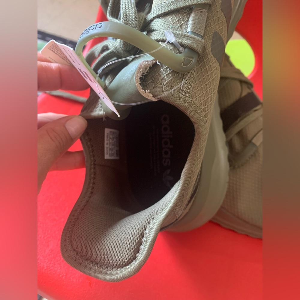 New sneakers adidas size 12 never used color green